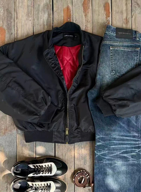 EME阿尔法三色丝绒bomber夹克棉服男女冬季ma1飞行员短宽外套加厚