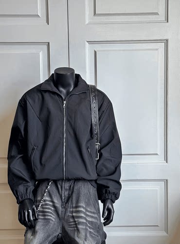 MADEEXTREME 秋季西装vibe高级感cleanfit短宽风琴褶皱夹克外套男