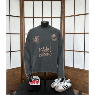 oversize宽松球服街头手绘印花国潮长袖 美式 T恤 秋季 MADEEXTREME