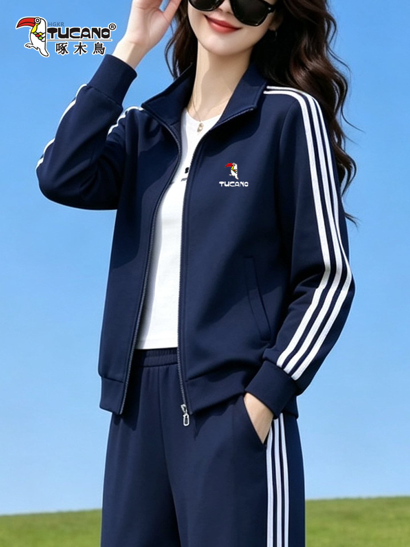 Qadın üçün payızlıq qısa jaket - Woodpecker idman üslubu