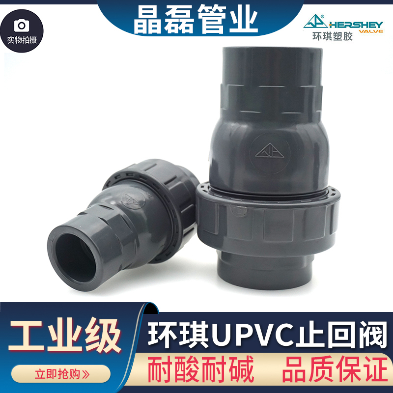 环琪PVC耐酸耐碱UPVC止回阀