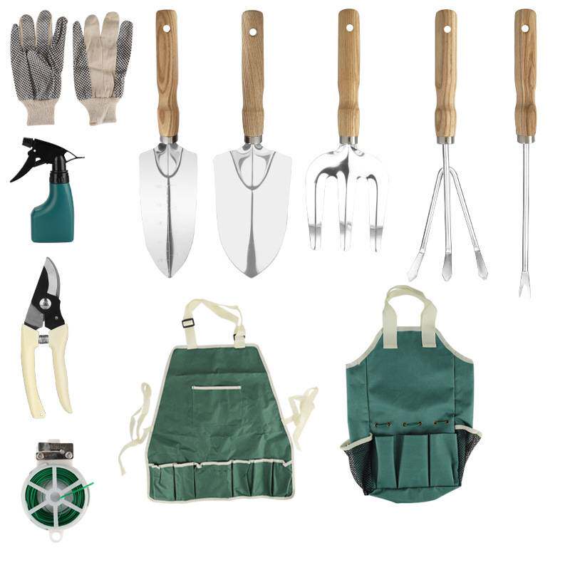 花园种植工具户外种菜养花拔草器家用尖铲耙子套装园林园艺用品