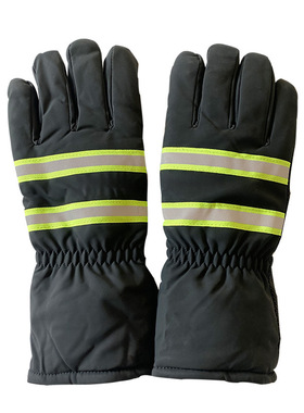 棉手套户外骑行运动反光加厚保暖防滑环卫工作男防寒耐磨劳保