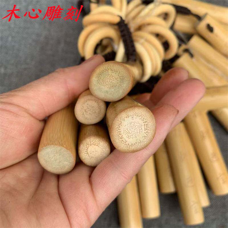 厂家 实心玉竹手工打磨文玩竹子手工制作竹子手把件竹子摆件
