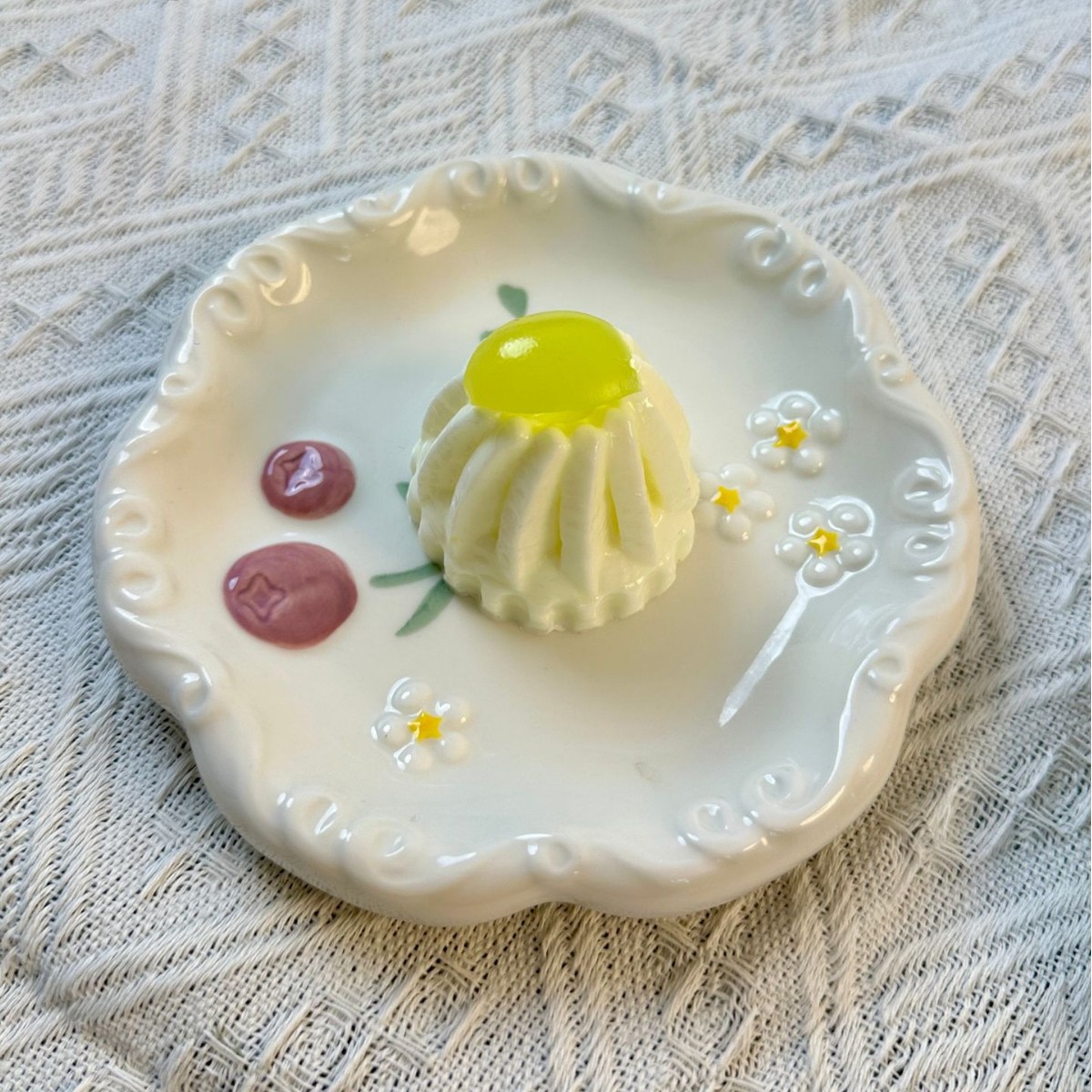 草莓小蛋糕食品级硅胶奶油泥