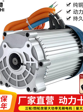 电动三轮车电机2000W非大泰斜四孔48v72V3000W大功率电动机马达