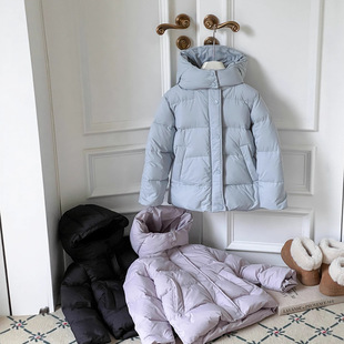 可溯源放心穿！儿童新国标90白鸭绒时髦外套男女童韩版收腰羽绒服