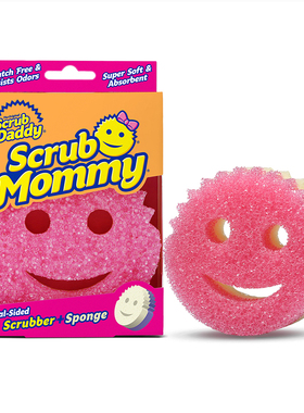 美国Scrub Daddy笑脸妈咪清洁擦双面洗碗去污海绵魔力擦刷锅擦