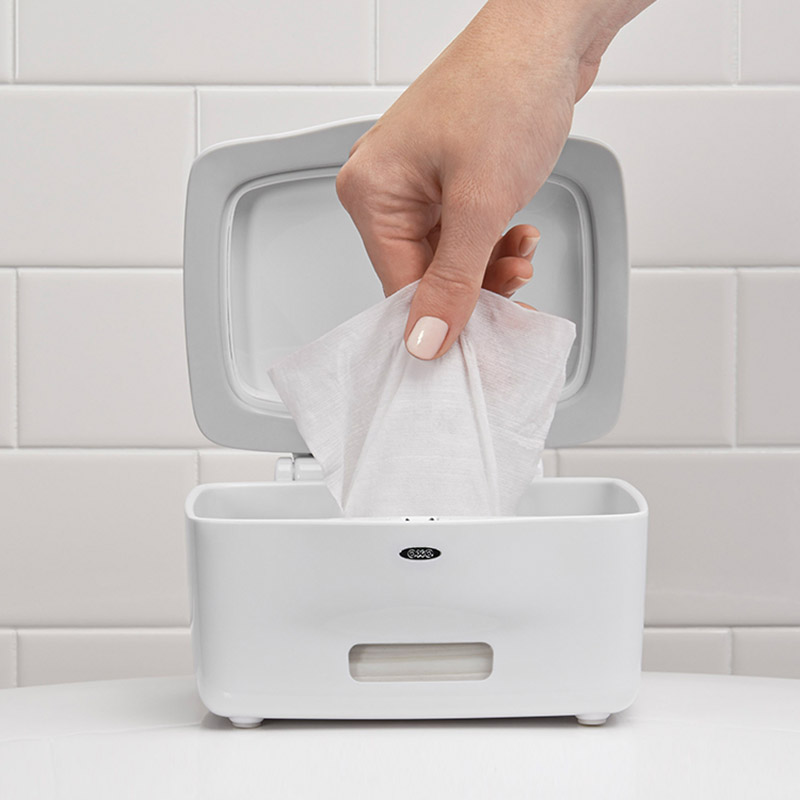 美国oxo带盖防尘纸巾收纳盒