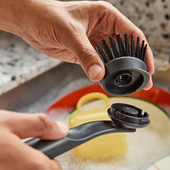 Joseph Joseph旋转刷头厨房清洁刷五指握感防滑洗碗刷懒人厨房刷