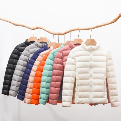 冬季轻薄洋气羽绒棉服女