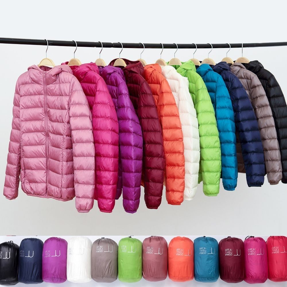 新款时尚秋冬羽绒棉服女连帽短款