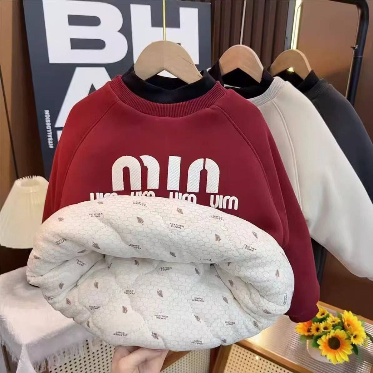 儿童加绒保暖卫衣男童冬季加厚外套一条过冬童装套头三层夹棉冬袄,童装/婴儿装/亲子装,卫衣/绒衫,淘宝优惠券,粉丝福利购,淘宝优惠卷