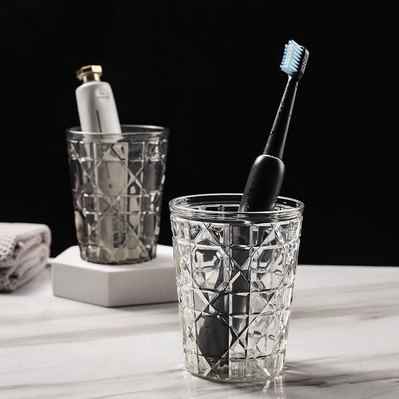 情侣漱口杯学生宿舍透明家用水杯轻奢北欧儿童牙刷杯塑料酒店创意