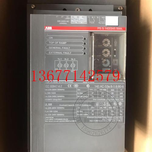 议价全新ABB软启动器PSS142/245-500 适配电机75kw现货询价