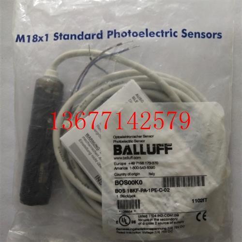 议价全新原装巴鲁夫 BOS00K0 BOS 18KF-PA-1PE-C-02 现货