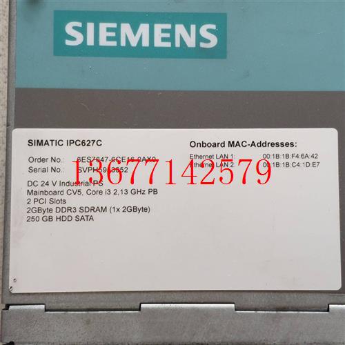 议价6ES7647-6CE16-0AX0  SIMATIC IPC627C  SIEMENS议价工控机