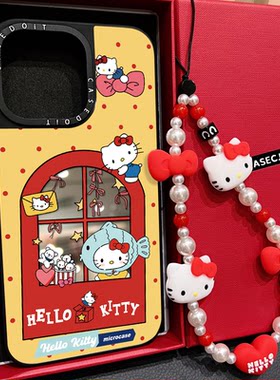 C家联名MagSafe磁吸鲷鱼烧头套kitty猫适用iphone17手机壳16promax苹果15pro镜面14plus可爱13卡通12日韩Air