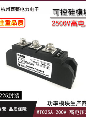 2500V可控硅模块高压160A MTC55-25 MTC110A2500V 200A