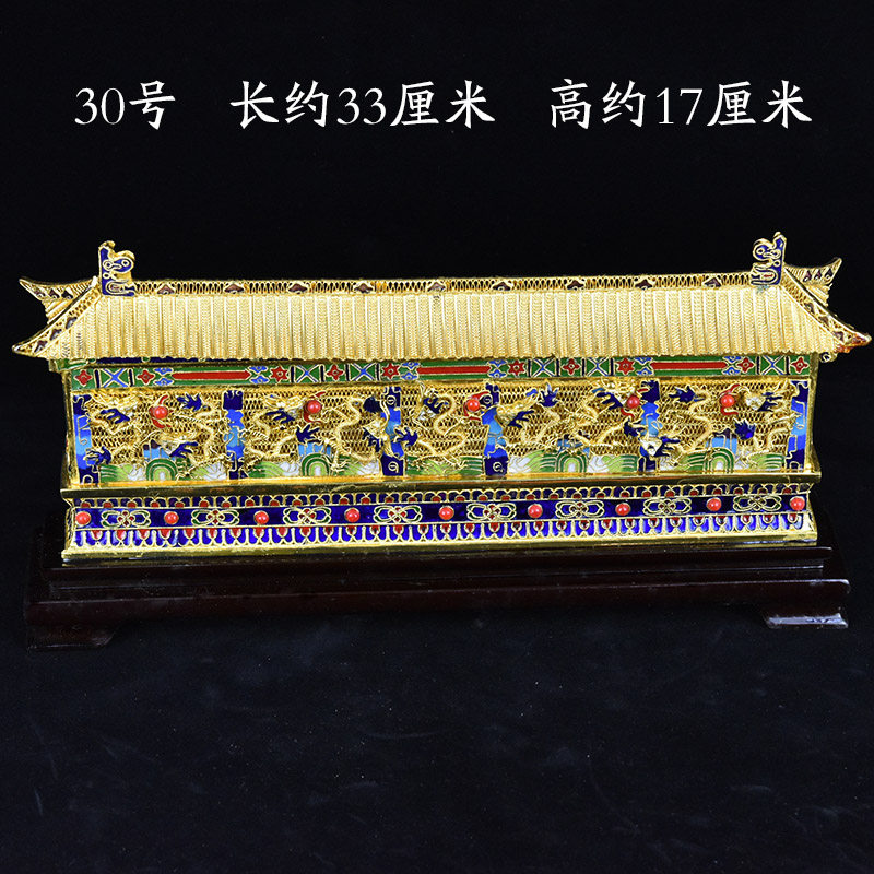 北京景泰蓝九龙壁纯手工铜胎珐琅彩客厅摆件中式家居装饰商务礼品