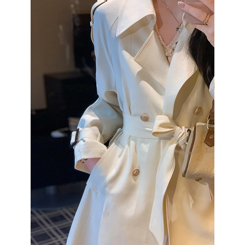 高级感长款风衣女新款休闲外套