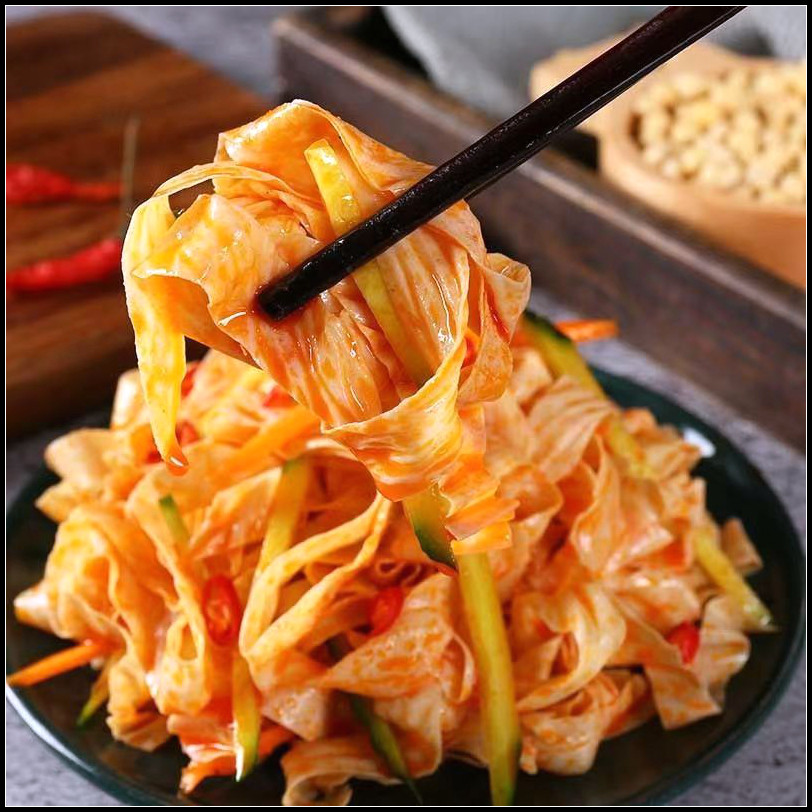 大豆素肉豆皮丝豆制品凉菜配菜干货手工豆皮豆腐皮油豆皮火锅炖菜