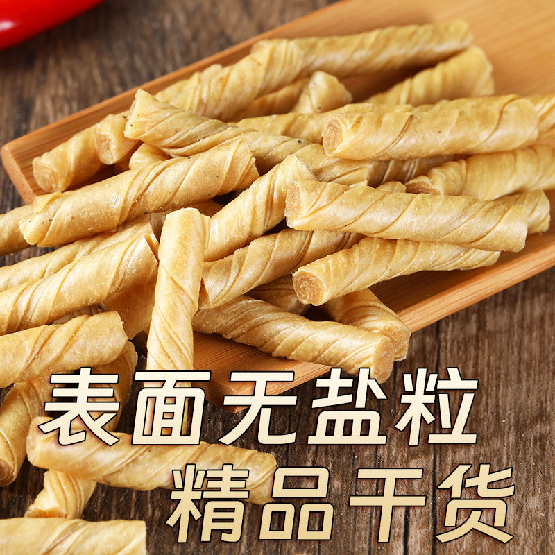 豆筋丁豆卷干豆筋豆制品干货手撕豆皮腐竹豆棒人造素肉无盐豆筋棍