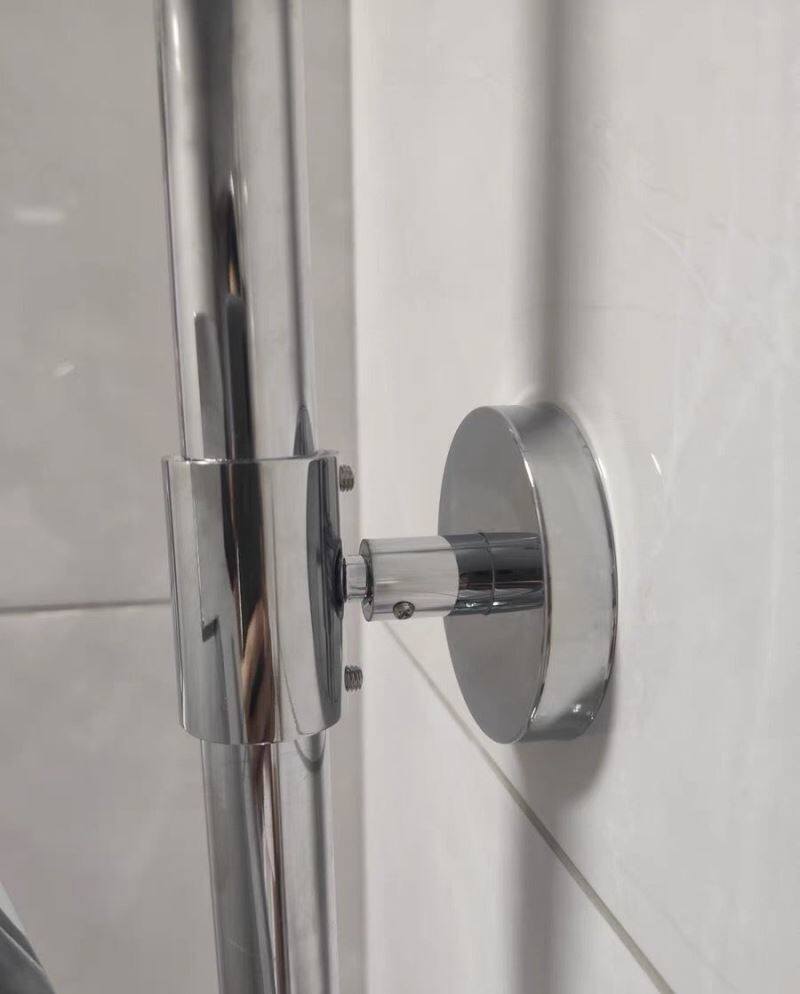 淋浴花洒固定座加长杆延长杆淋浴柱升降淋浴管黑色明装底座墙支架