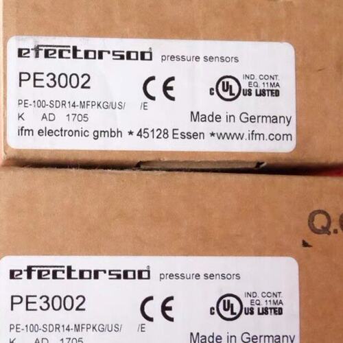 （议价）IFM PE3002 易福门全新压力传感器 PE-100-S