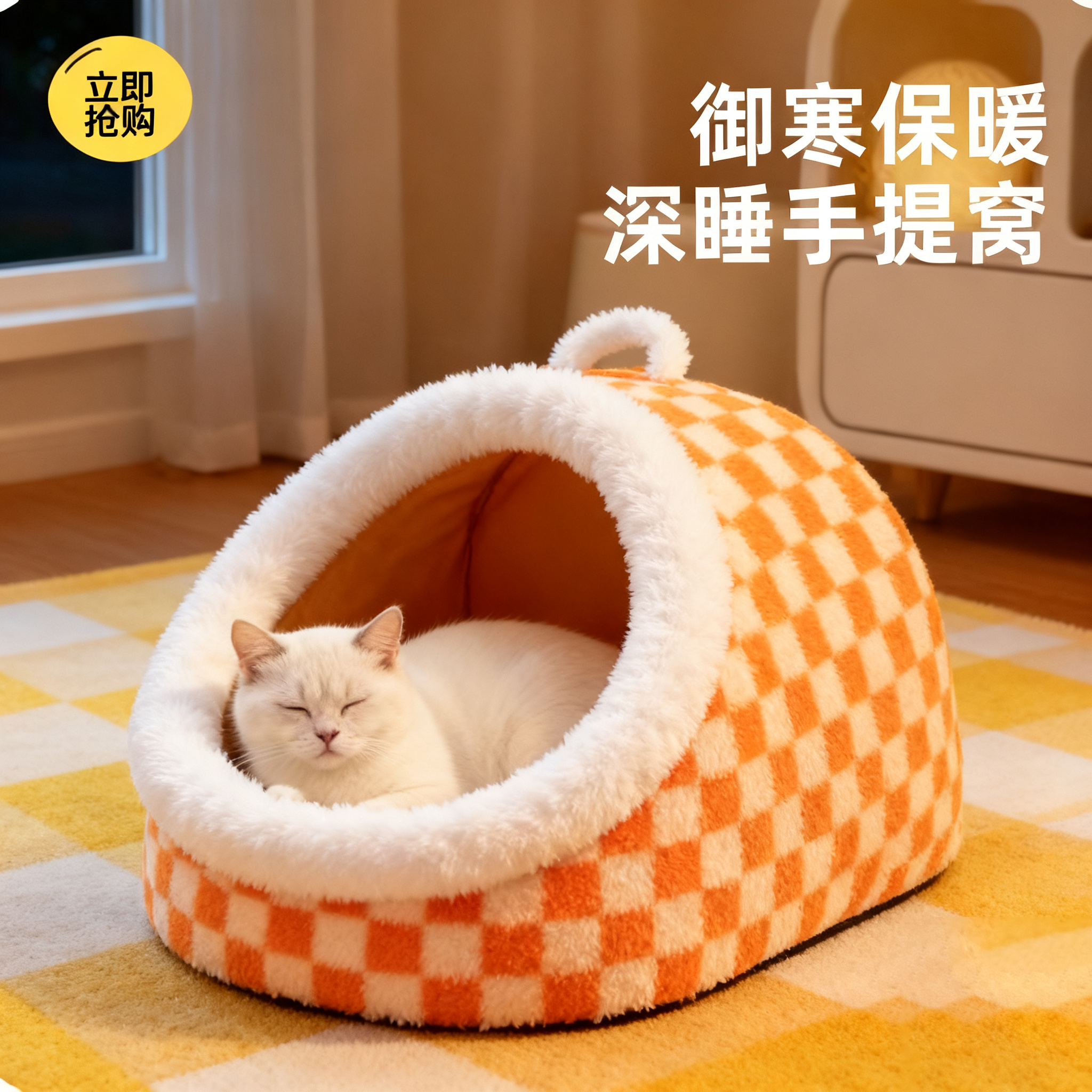 猫窝冬季保暖封闭式四季通用狗窝
