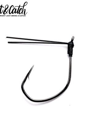 Cast&Catch七成路亚挡草Wacky钩防挂倒钓钩无铅鲈鱼钩软饵钩鱼钩