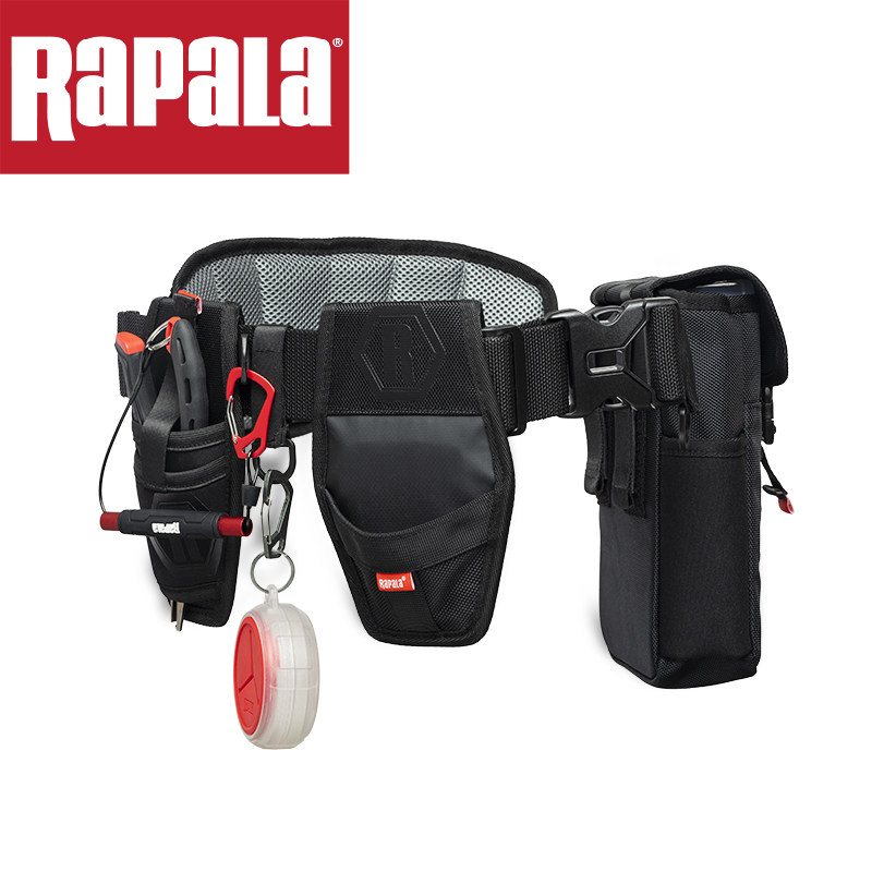 Rapala乐伯乐工具腰带套装便携肚顶腰包可组装移动拆卸垂钓包