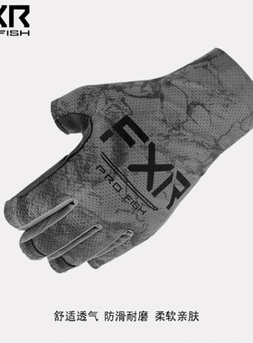 FXR-TOURNAMENT-UPF-GLOVE钓鱼手套露五指钓鱼防水保暖路亚手套