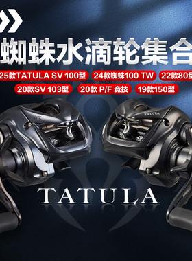22/25款DAIWA达亿瓦黑蜘蛛80 小/大/精英蜘蛛SV微物水滴轮路亚轮