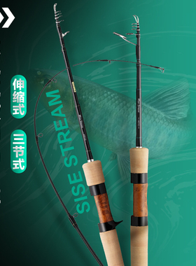 DAIWA达亿瓦微物马口竿WISE STREAM达瓦溪流伸缩式振出路亚竿鱼杆