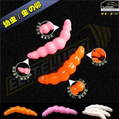 艾利特虫卵幼虫鱼饵鳟鱼