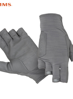 SIMMS山羊皮手套SOLARFLEX透气防晒露五半指钓鱼手套路亚户外飞钓