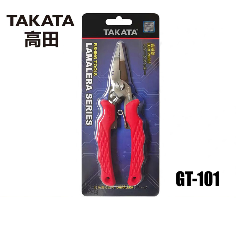 TAKATA高田精煅多功能路亚钳GT101/102摘取钩器控鱼钳PE剪绑钩钳 户外/登山/野营/旅行用品 路亚钳 原图主图