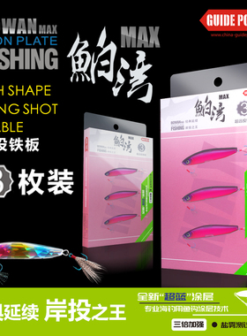 GUIDEPOST路标鲌湾MAX铁板泊湾超远投金属路亚假饵翘嘴鳜鳡鱼硬饵