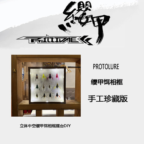 原型路亚立体中空缨甲饵相框