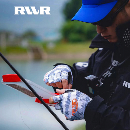 新款RVVR钓鱼手套路亚冰丝防晒