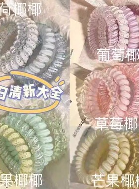 电话线发圈高弹力波点发绳