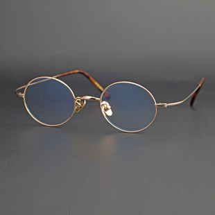 小框钛框眼镜配高度近视眼镜架男超轻防蓝光变色眼镜女椭圆框5003