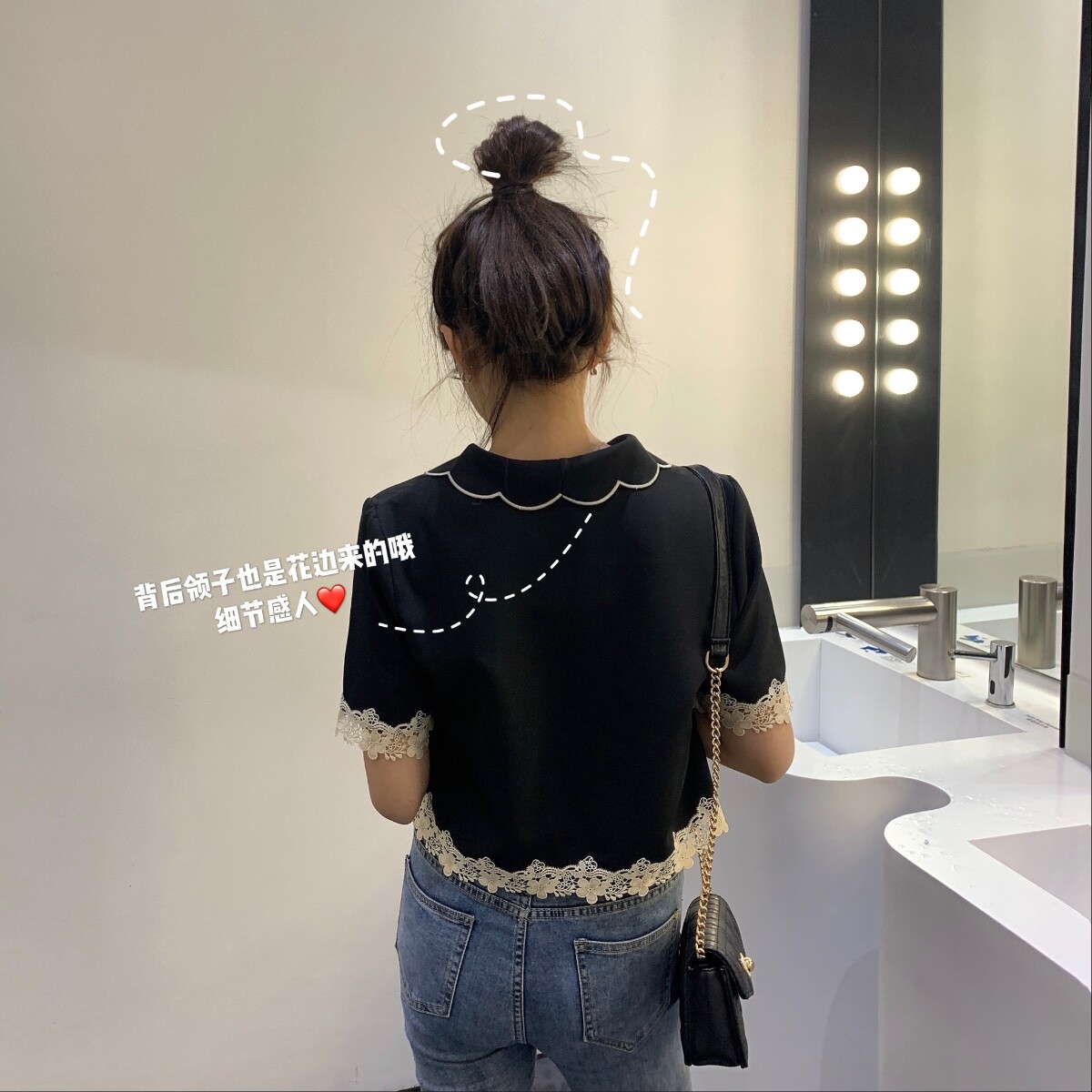 Lace Mosaic have cash less than that is registered in the accounts jacket 2020 new pattern Sense of design A small minority Retro Doll collar Short sleeved shirtin the Play mode/Anime/Periphery/cos/Board games ,  Cosplay Apparel/Props/Service ,  Cosplay Women  category - from Buy2taobao.com to provide professional Taobao agent buy service