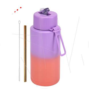 源头2024 便携FRANK新款GREEN 大容量1L美式跨境大口不锈钢运动