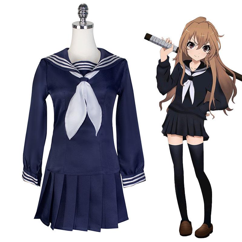 龙与虎cos服逢坂大河cosplay海军JK制服水手服百褶裙动漫现货跨境