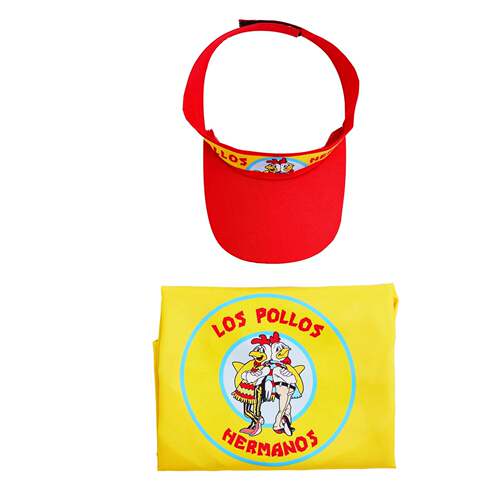 绝命毒师cos服LOS Pollos Hermanos 围裙帽套装 Breaking Bad