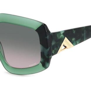 代购 Missoni女士太阳镜绿色全框塑料材质渐变镜片户外日常出行