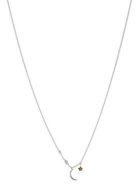 代购Fossil化石女士项链简约优雅精致百搭银色金色月亮造型星星