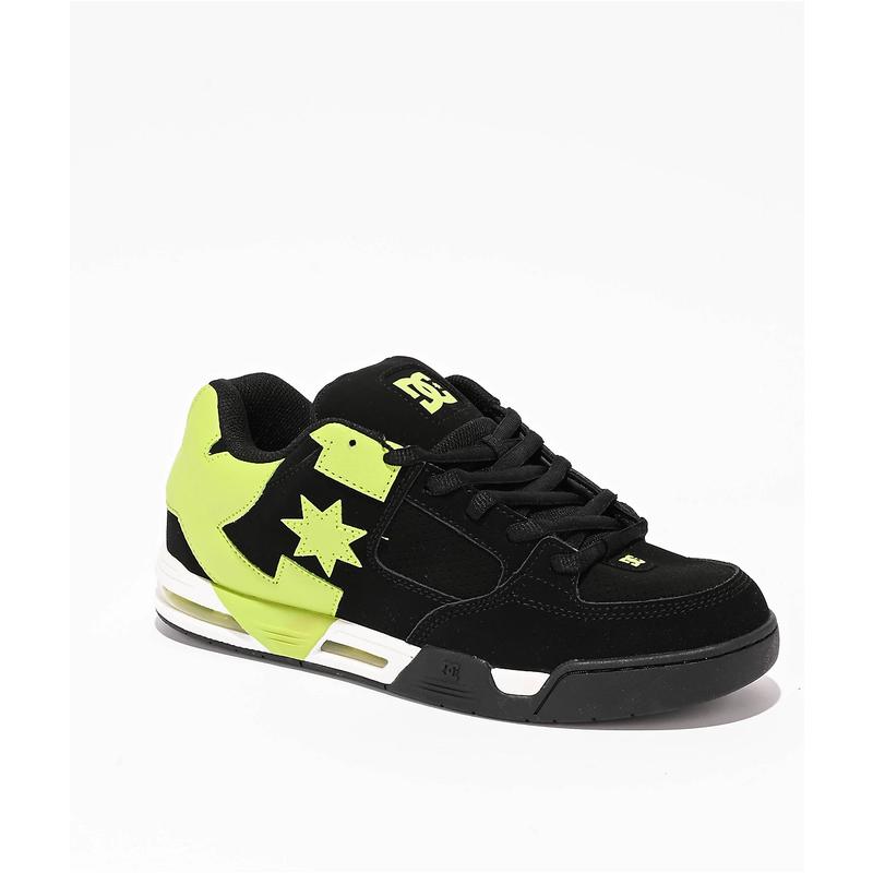 DC男士滑板鞋后跟缓震单元穿孔设计系带闭合加垫鞋舌与鞋领